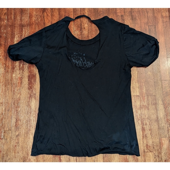 NWT black Delia's The Breakfast Club back cut out graphic tee shirt - Picture 5 of 5